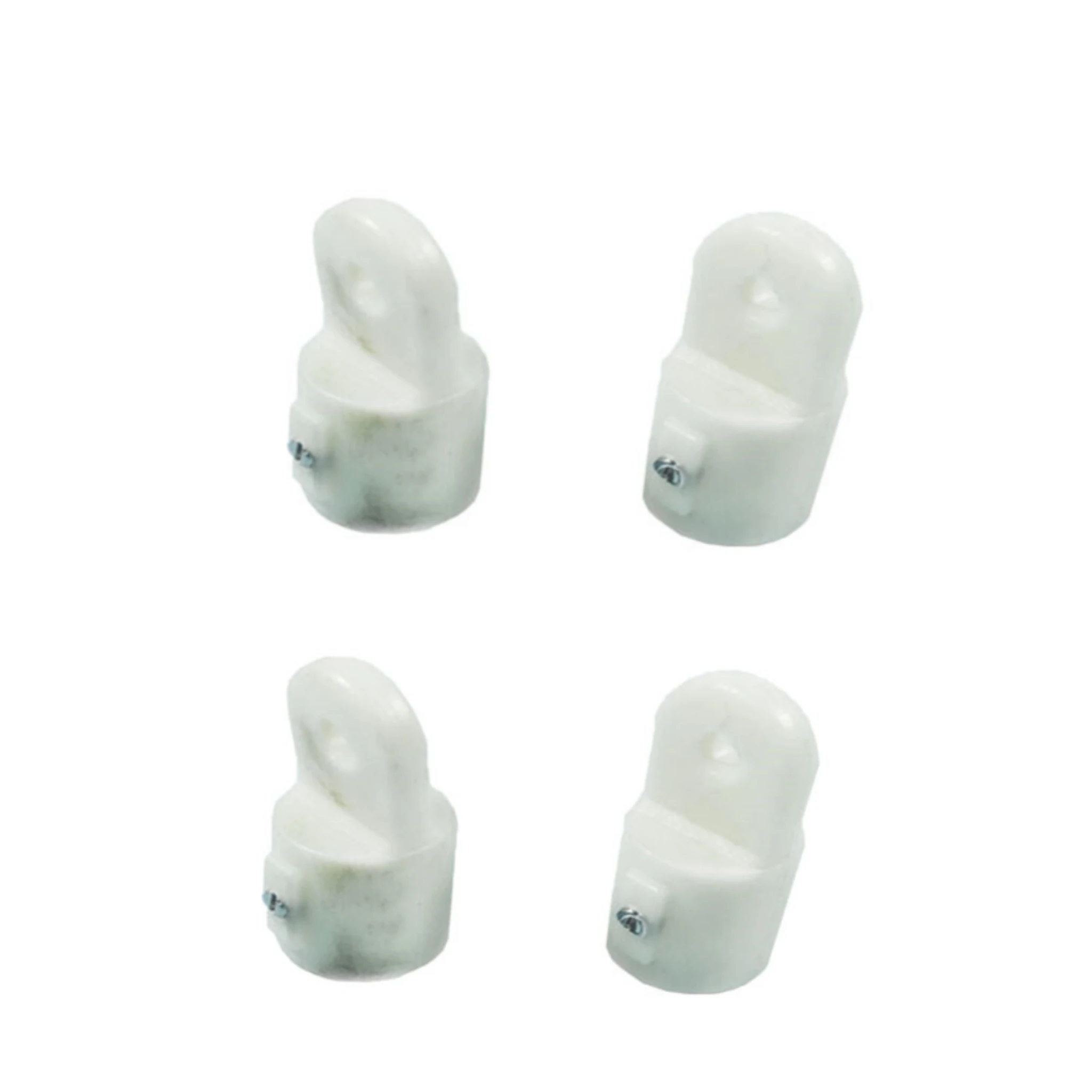 

4X White Nylon Bimini Top Cover Fittings Cap Outside Eye End 7/8" Tube