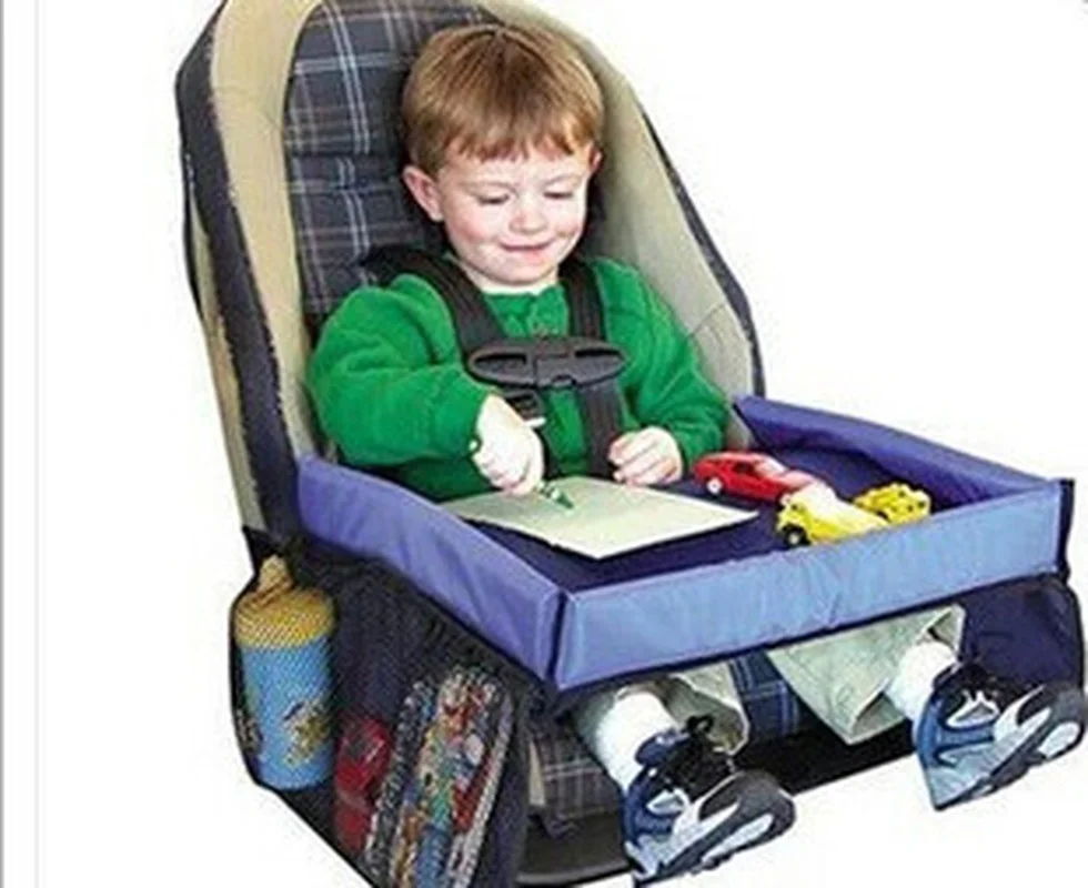 

Waterproof Baby Car Seat Organizer Tray Stroller Kids Toy Food Holder Desk Children Portable Table for Car Child Table Storage