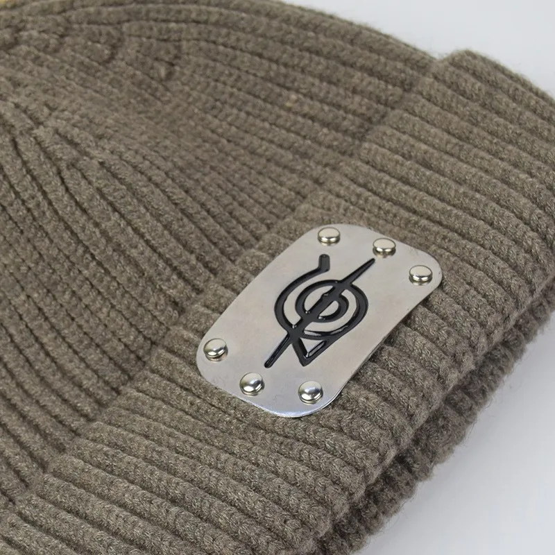 Повседневные облегающие шапки с аниме для мужчин и женщин вязаная зимняя шапка