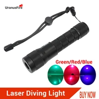 laser diving flashlight red blue green led laser underwater light torch waterproof 100m powerful tactical scuba dive light lamp