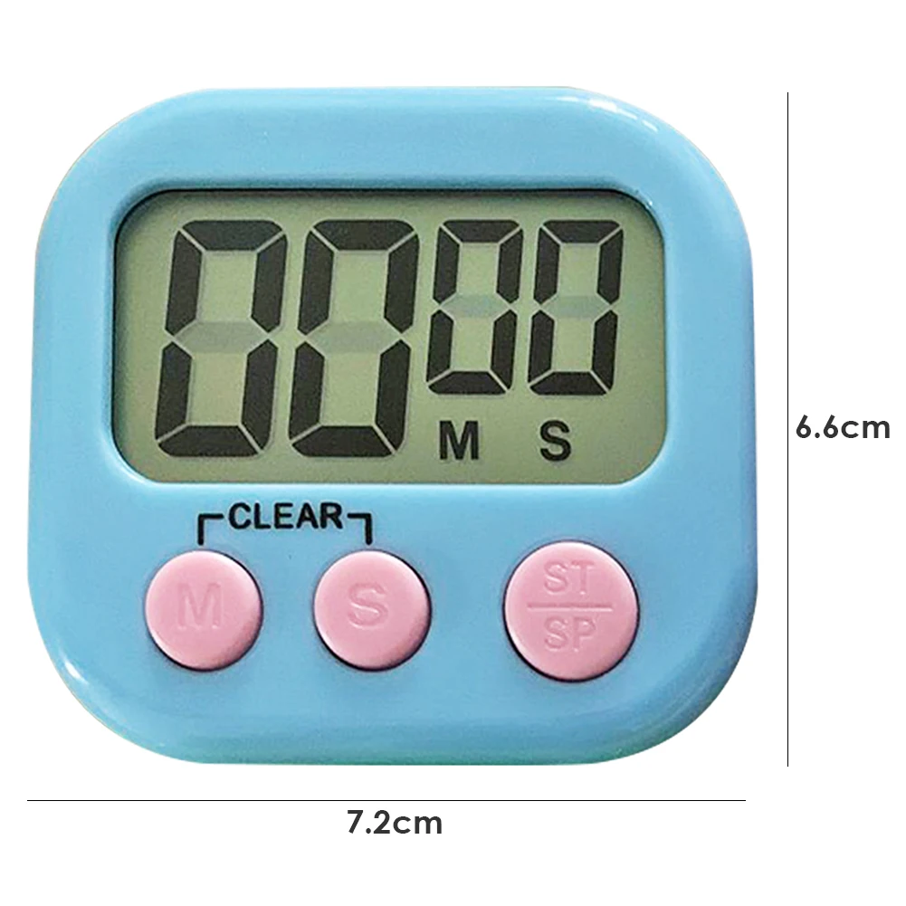 lcd electronic digital display screen timer magnetic cooking table countdown clock stopwatch with stand for kitchen decor free global shipping