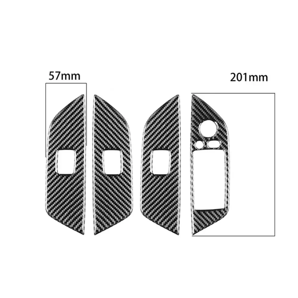 

4Pcs New Style Professional Car Door Window Glass Control Button Decor Stickers for BMW X1 E84 11-15 Car Accessories Goods