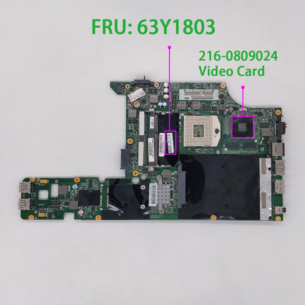 Тестированная материнская плата для ноутбука Lenovo L420 L421 FRU 63Y1803 w 216-0809024 GPU DAGC9FMB8D1 |