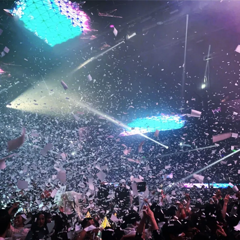 Конфетти бумажные свадебные конфетти 5*2 см бар Радужная машина для наполнения