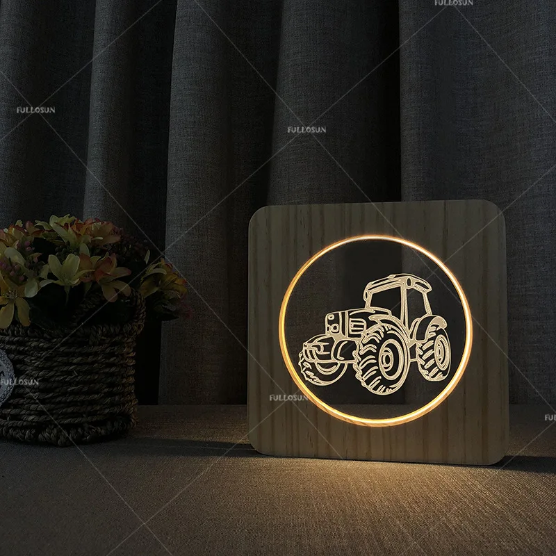 Светодиодный ночник с USB разъемом тракторная лампа в виде Луны для детской