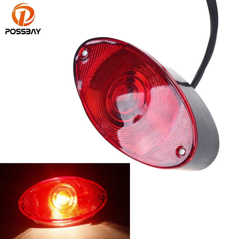 Задний фонарь POSSBAY для мотоцикла тормозные задние фонари вспомогательная лампа