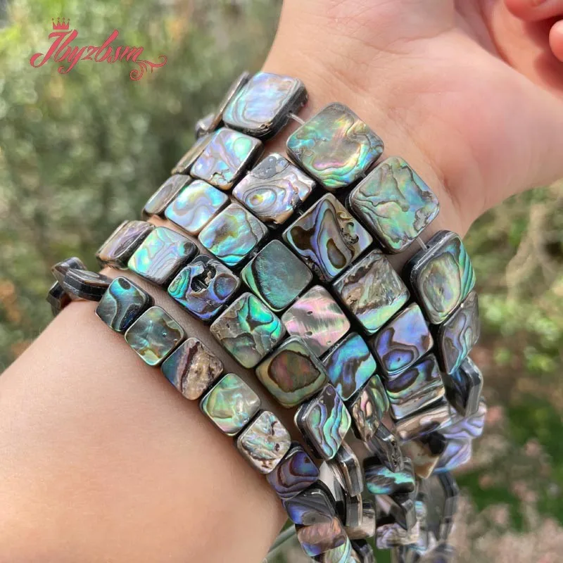 Бусины квадратные незакрепленные 8/10/12 мм 15 дюймов | Украшения и аксессуары