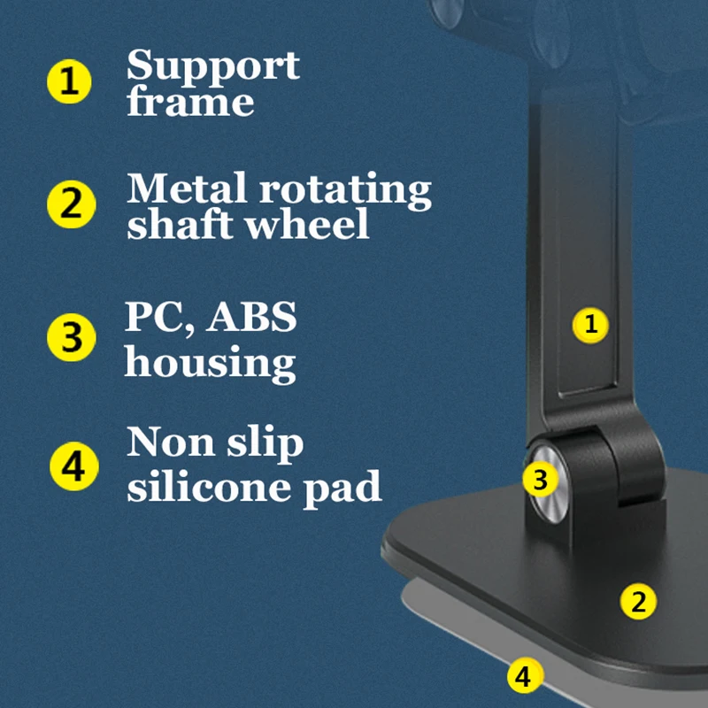 ipad iphone foldable tablet mobile phone desktop phone stand for samsung desk holder adjustable desk bracket smartphone stand free global shipping