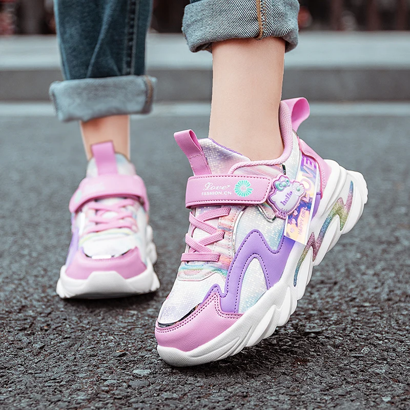 

Children Shoes Girls Cute Sports Shoes Breathable Kids Chunky Sneakers Fashion Casual Running Tennis Sneakers for Girls 7-12y