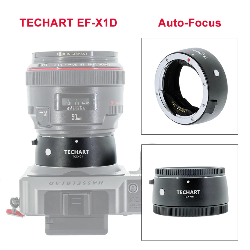TECHART TCX-01 кольцо-адаптер для объектива камеры объектив IS USM Canon EF Hasselblad X1d X1DII Камера
