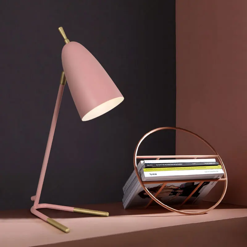 Скандинавский Лофт Светодиодная настольная лампа Macaron современный светильник