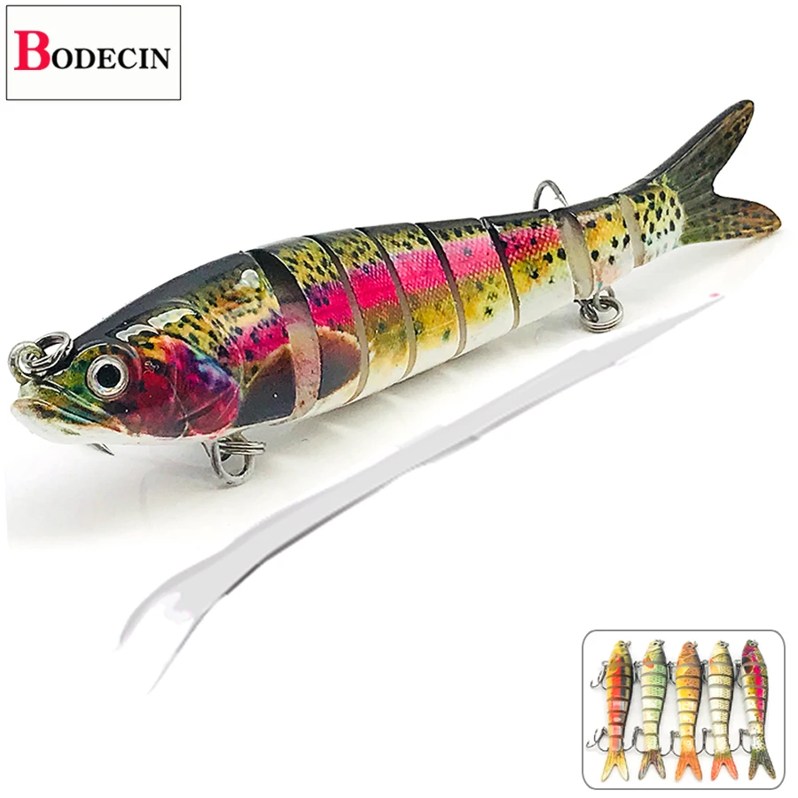 

Fishing Lures/Tackle Sinking Minnow Wobbler For Trolling/Pike/Fish/Bass/Trout/Carp Multi Jointed Swimbait Hard/Artificial Baits