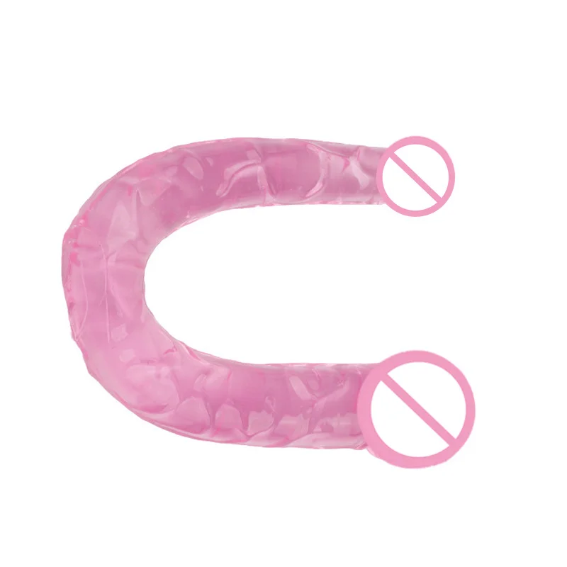 Из мягкого прозрачного пластика двойной головки пениса женские фаллоимитаторы