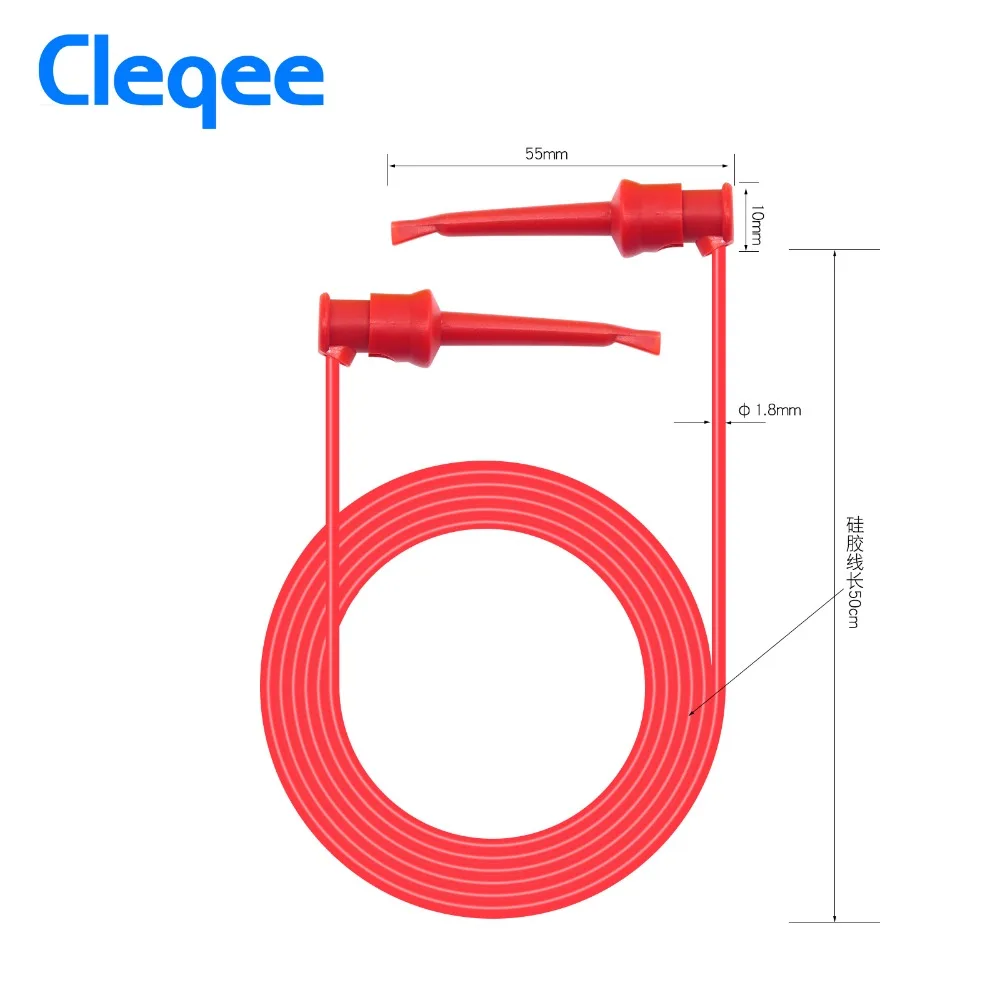 

Многометр Электрический Cleqee P1520 5 шт., двойной силиконовый провод SMD IC, 50 см, 5 цветов