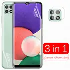 3-в-1 Передняя Гидрогелевая пленка для камеры Samsung Galaxy A22 5G Samsun A 22 A226B 6,6 дюйма, мягкая защитная пленка, не стекло