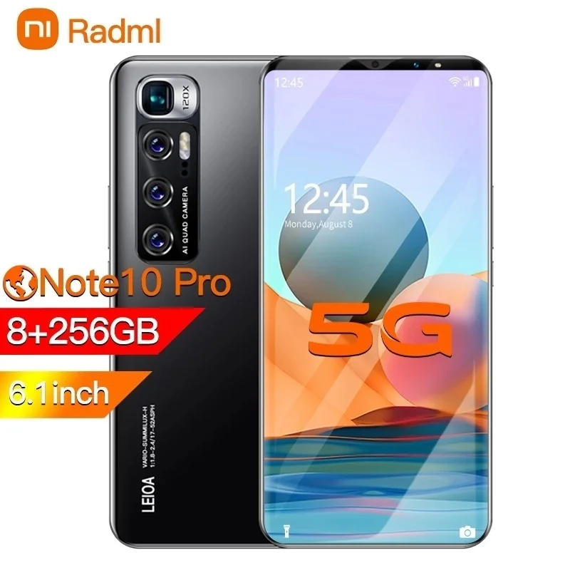 radmi note 10 pro smartphone android 10 128 gb 6 1inch smart phones unlocked 5g global version mobile phones 512gb cellphones free global shipping