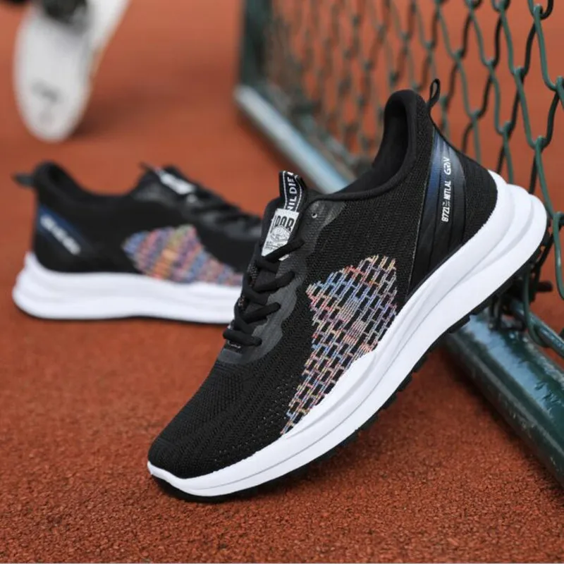 

Кроссовки мужские легкие дышащие, повседневная обувь для ходьбы и тенниса, черные, белые, 2021