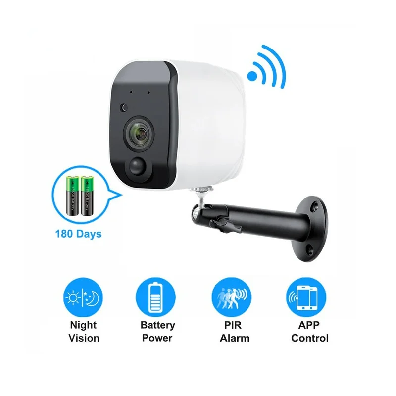 

IP-камера Tuya уличная Беспроводная с поддержкой Wi-Fi, 1080P, HD