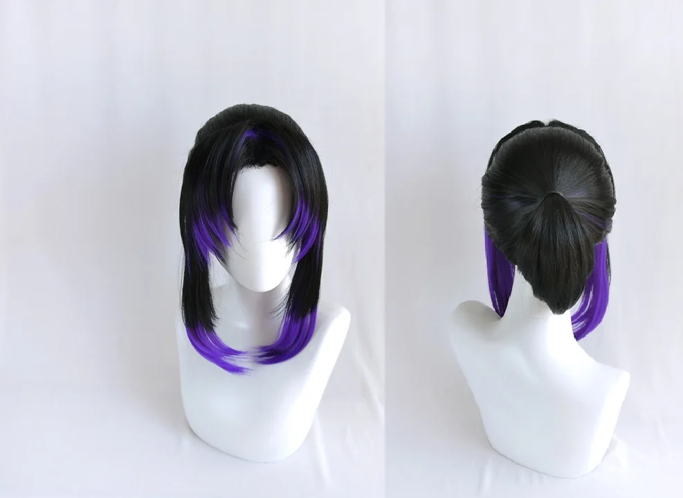 Зеленый Demon Slayer Kimetsu no Yaiba Kamado Tanjirou Kochou Shinobu Koi Bashira Kanroji Mitsuri костюм для вечеринки парик HairNezuko Kamado - Цвет: Зеленый