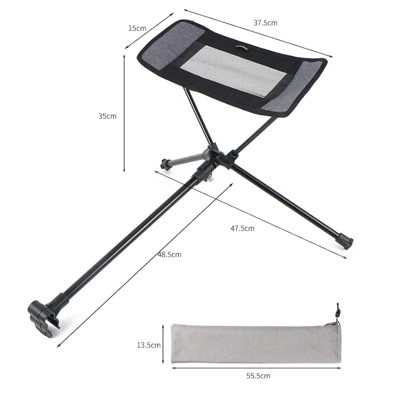 구매 캠핑 의자 발판 휴대용 연결 가능한 휴식 배낭 해변 낚시 야외 의자 접이식 텔레 스코핑 발판 가구