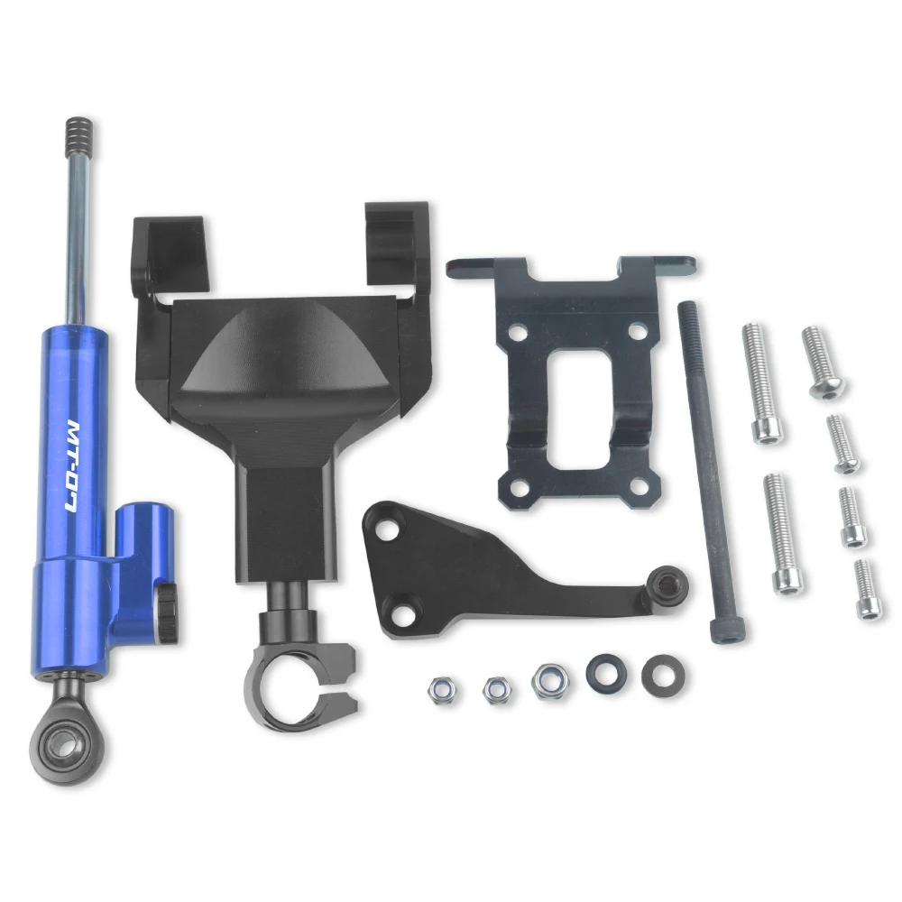 

Алюминиевый демпфер стабилизатора Руля Мотоцикла Для YAMAHA MT-07 MT07 MT 07 2016 FZ-07 FZ07 FZ 07 комплект монтажного кронштейна