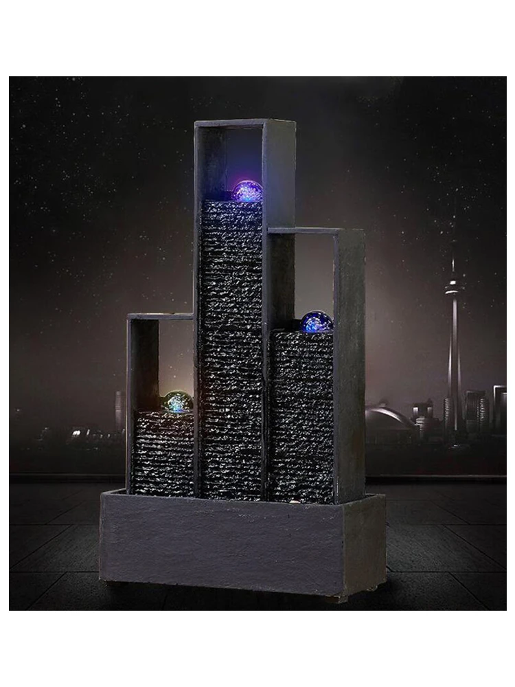 Декоративный фонтан креативный водный на удачу для помещений винный шкаф офис