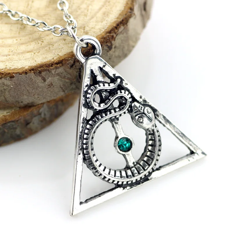 

Fashion Harry Jewlery Vintage Snake Deathy Hallows Pandent gothic Necklace
