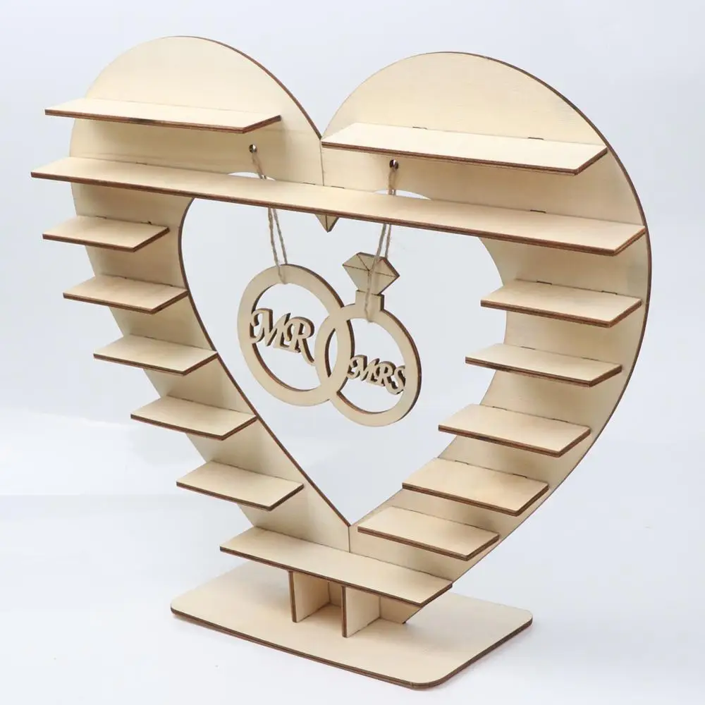 Подставка для конфет OurWarm свадебное украшение стола центральный деревянный