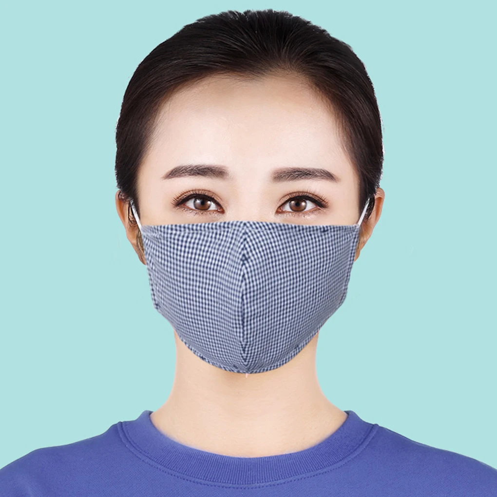 Хлопковая маска для лица из нетканого полотна дышащая моющаяся многоразовая