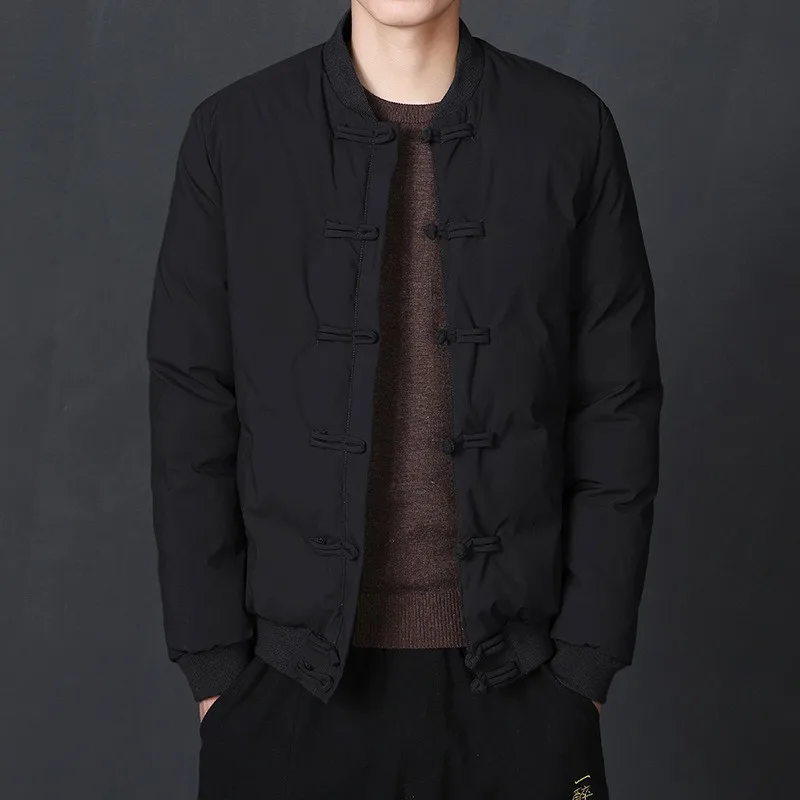 Парка мужская зимняя однобортная со стоячим воротником 5XL 6XL размера плюс |