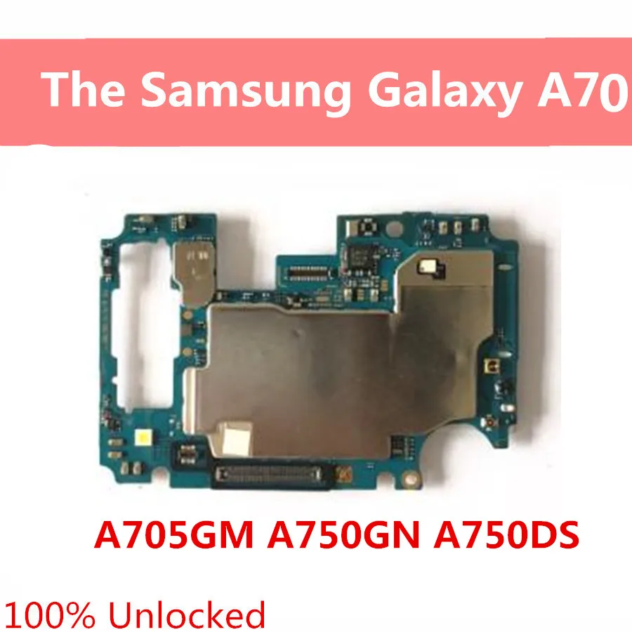 100% разблокированная для Samsung Galaxy A70 A705F/GM/GN A750F 1 SIM / 2 оригинальная материнская