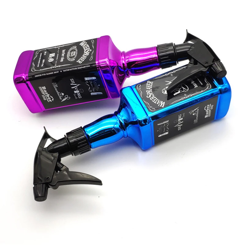 

500ML Barber Hairdressing Spray Bottle Salon Hair Tools Water Sprayer Retro High Pressure Watering Can Hairdressing Mist Can