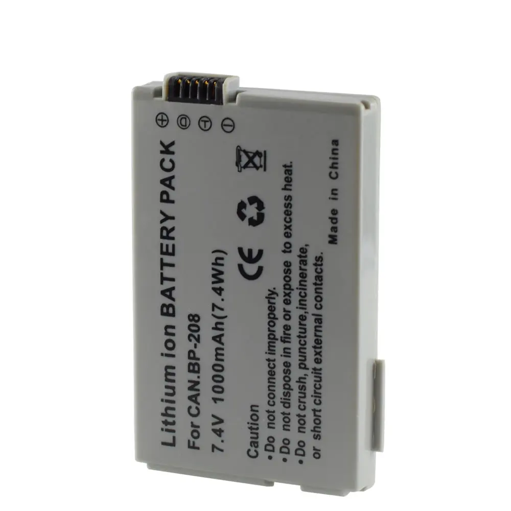 4X Батарея пакет для Canon BP 208DG 308 214 DC95 DC100 DC201 DC210 DC211 MVX430 MVX450 MVX460 MVX1Si|Цифровые