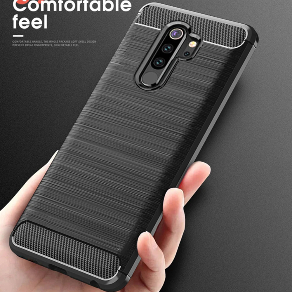 Для Xiaomi Redmi Note 8 Pro Чехол из углеродного волокна чехол 360 полная защита чехол для телефона Redmi Note 8 чехол противоударный бампер