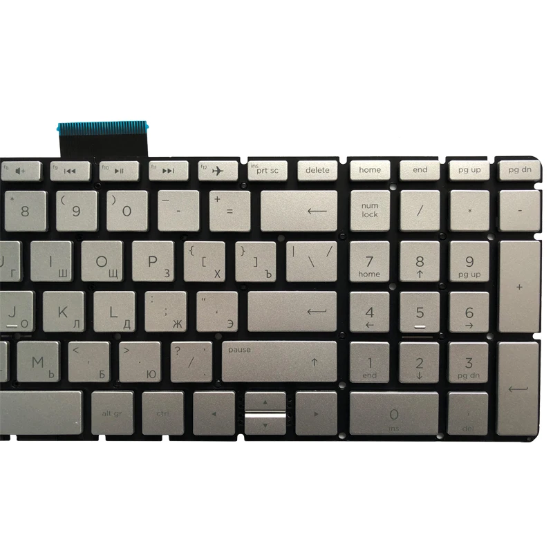 New Laptop Russian Keyboard For HP 17-AR 17-BS 17-AK 17-AE 17G-BR 17Q-BU 17Z-AK 17T-BS RU Black/Silver | Компьютеры и офис