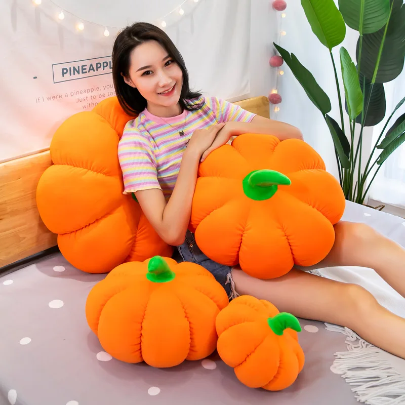 

Zqswkl 25/35/50/60cm pumpkin plush toy large stuffed toys soft doll cushion halloween pumpkin pillow hugs decorative pillows