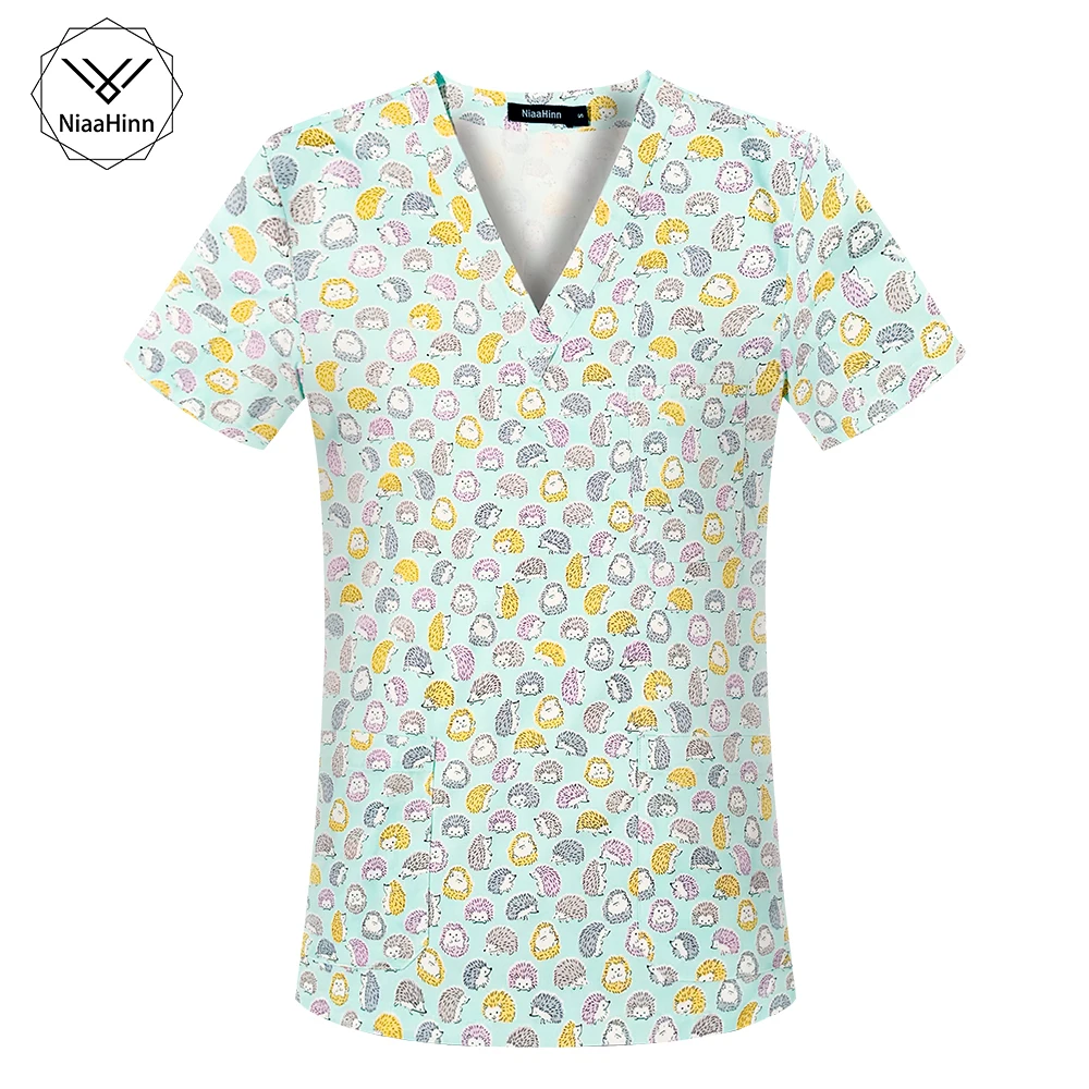 

Осенне-зимние скрабы унисекс, топы, товары для красоты зубов, рабочая одежда, скрабы, Униформа с коротким рукавом, уход за питомцами, рабочая ...