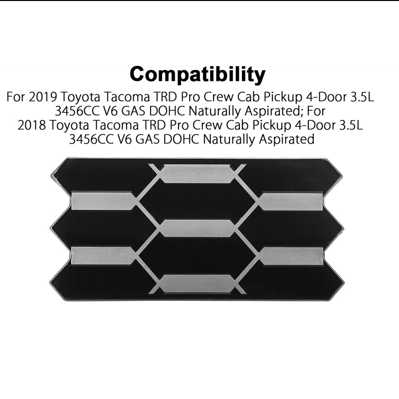 IJDM решетка гарнир радиатор сенсор Крышка для 2018-2019 53141-35060 Toyota Tacoma TRD PRO передняя