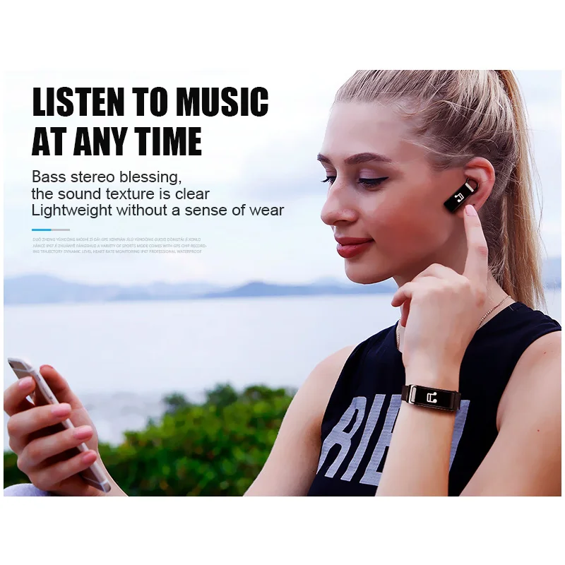 Y3 Bluetooth Headset Talk Smart Bracelet heart rate monitor Sports Watch Sport Pedometer Band Fitness Tracker Wristband | Электроника