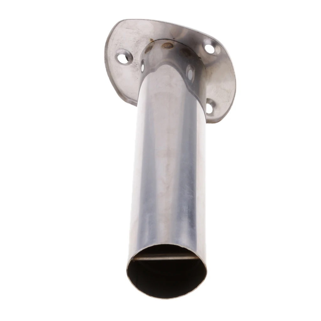 

Flush Mount 30/90 Degree Fishing Rod Pole Holder Frame Rack Rests for Pontoon Boat Yacht , Stainless Steel