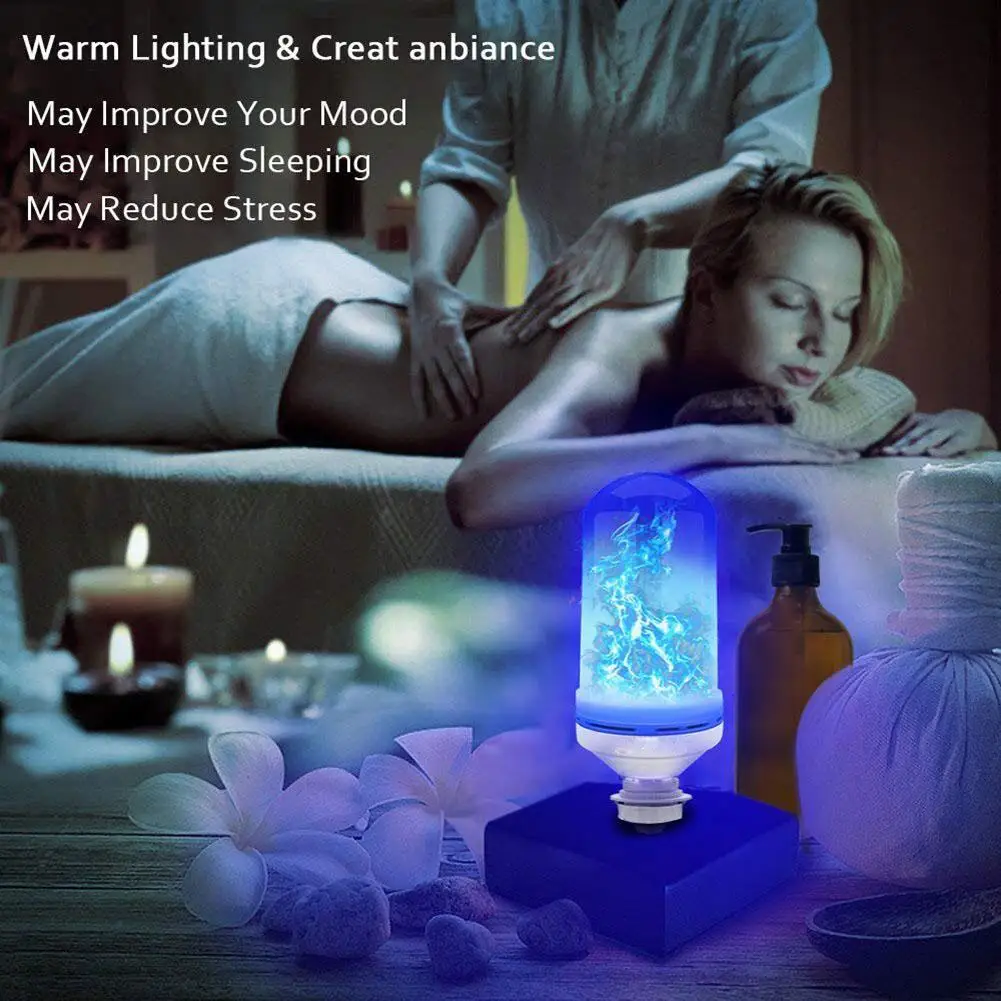 

99LED E27 Flame Effect Light Bulb Xmas Flickering Fire Emulation Decorative Lamp Good Visual Creating Atmospheric Effect