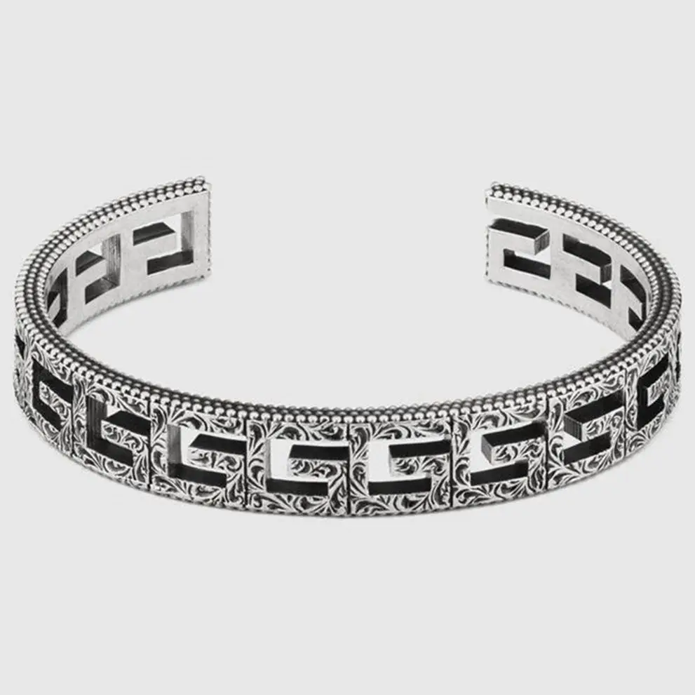 

Classic retro S925 pure silver bracelet latest men and women