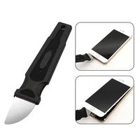 1pc mobile phone curved lcd screen opening pry tools ultra thin flexible stainless steel pry spudger tool