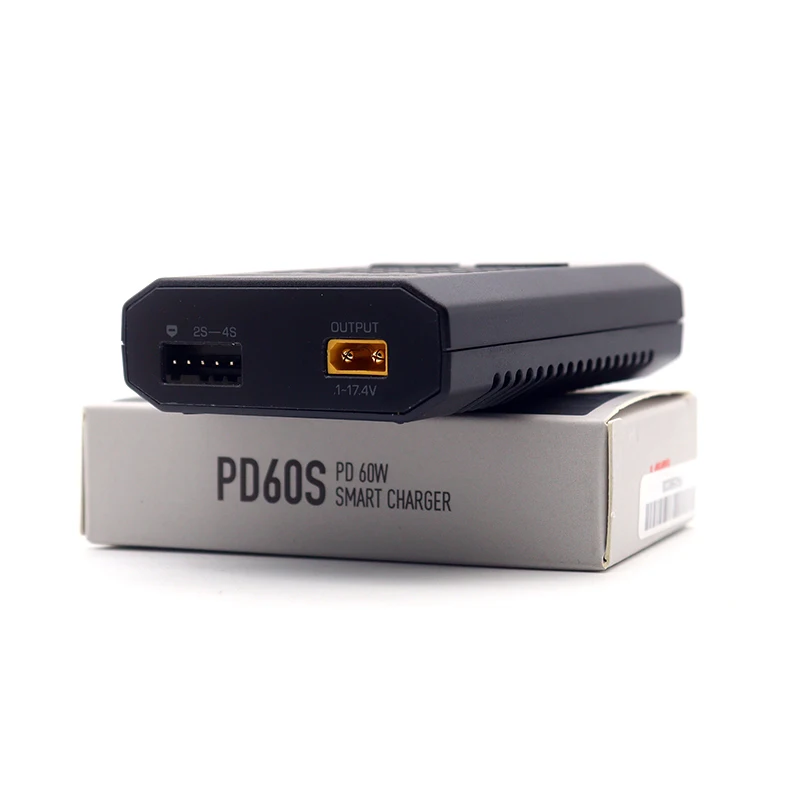 ISDT PD60S XT30 60 Вт 6A Smart Mini LiPo Battery Balance Charger LiFe LiHv 1-4S NiMH Cd Type-C вход |