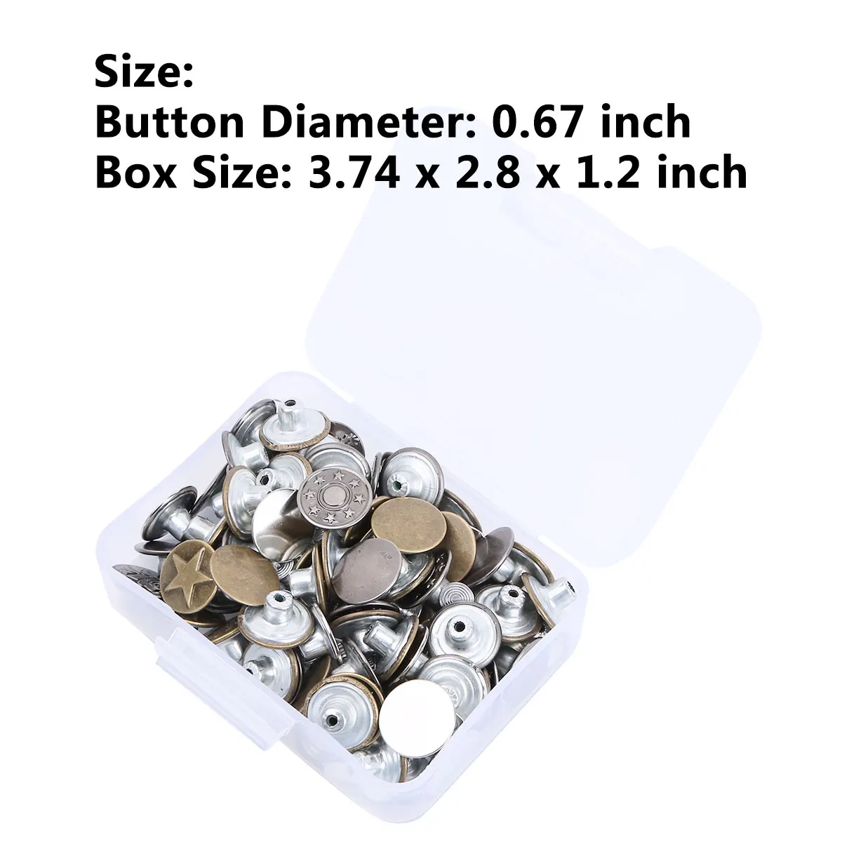 80 наборов винтажные джинсы с кнопками 17 мм металлические кнопки для фиксации