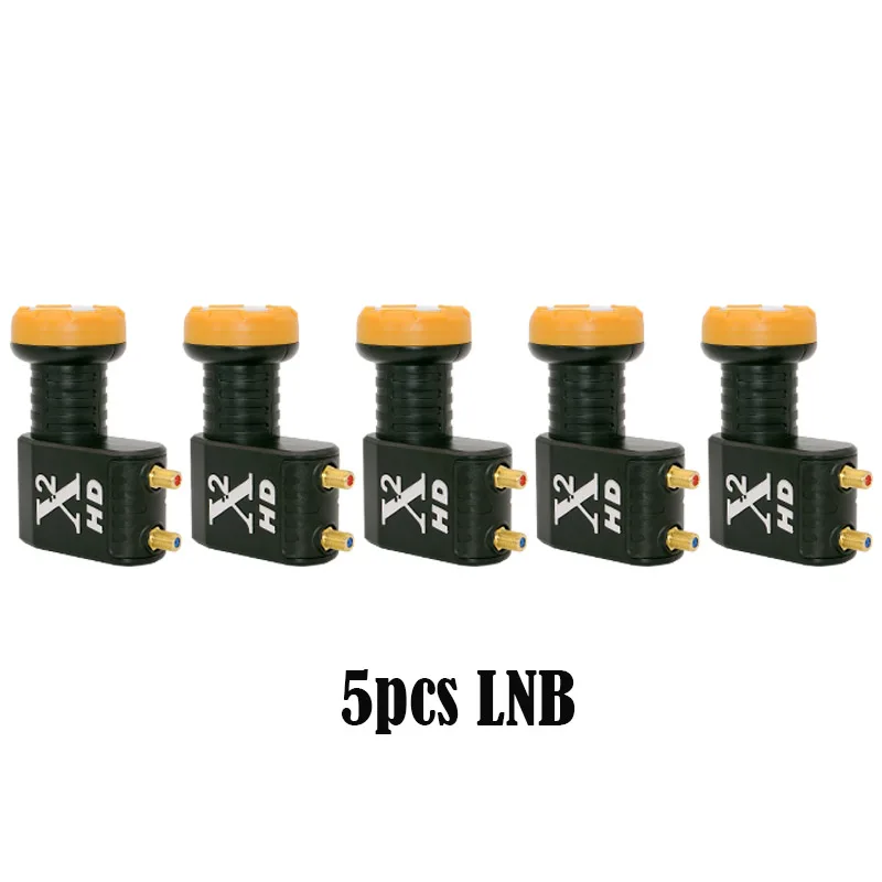 Фото 5 шт. X-Square Universal LNB для спутникового ТВ-приемника Twin LNB, высокомощный качественный Ku-диапазон LNBF, шумоподавляющая фигурка дБ Twin LNB №1
