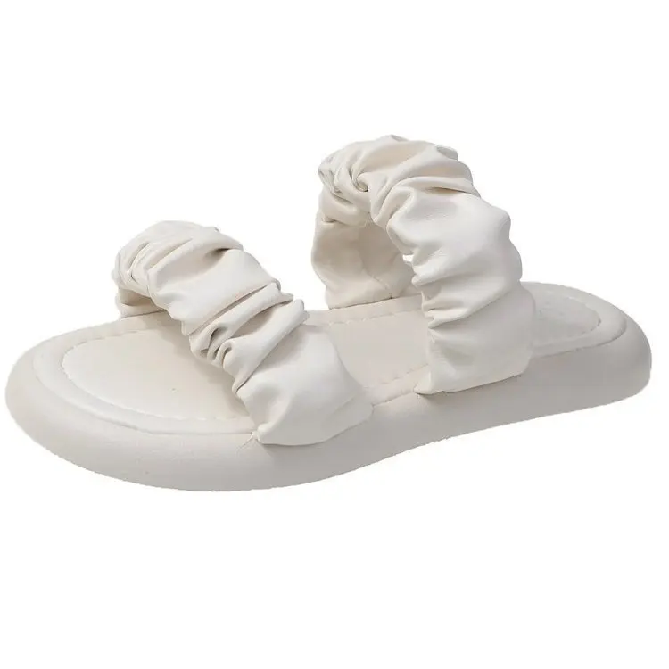 

Shoes For Girls Ladies' Slippers Luxury Slides Slipers Women Cute Designer Flat Summer 2021 Soft Rome Rubber PU Basic Casual Con