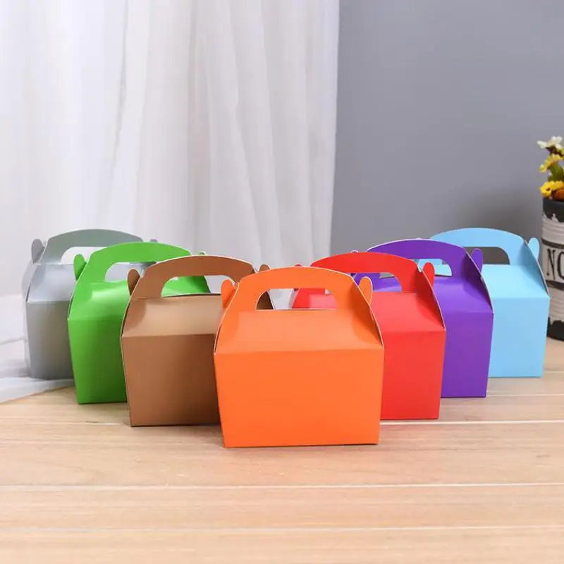 New Portable Gift Box Wedding Birthday Baby Welcome Party Gift Packaging Creative Lunch Box Candy Chocolate Cake Gift Box