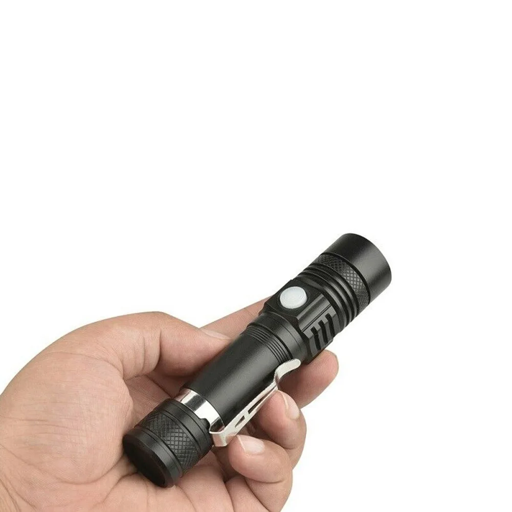 

LED Flashlight Ultra MINI Bright Torch Waterproof 800 Lumens Zoom LED T6 Flashlight USB Rechargeable Super 4 Lighting Modes