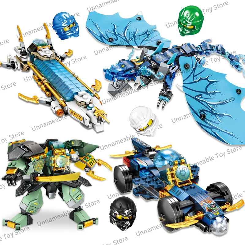 4 в 1 Детский конструктор Водный дракон | Игрушки и хобби